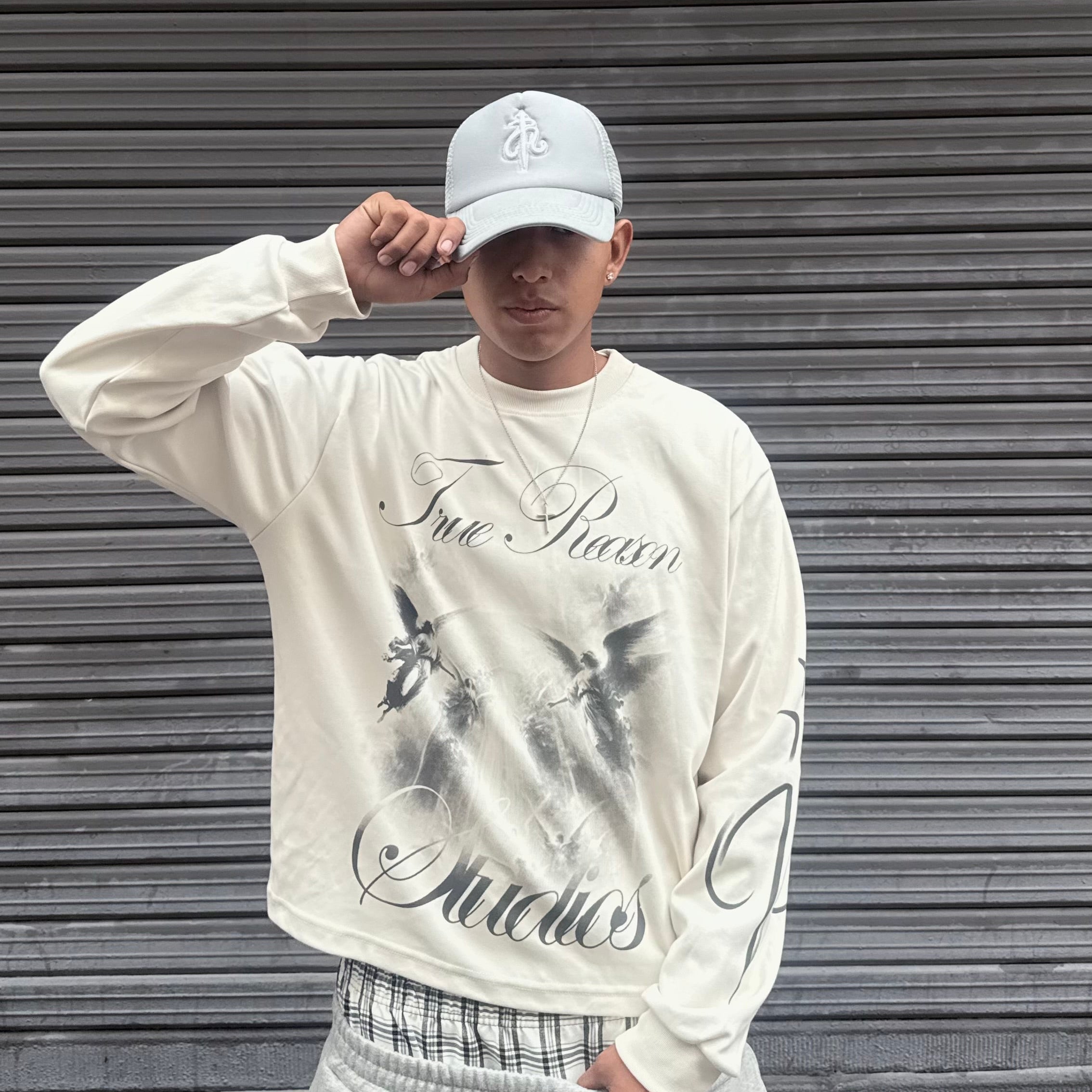 Long Sleeve Crema "Amerikan" Boxy