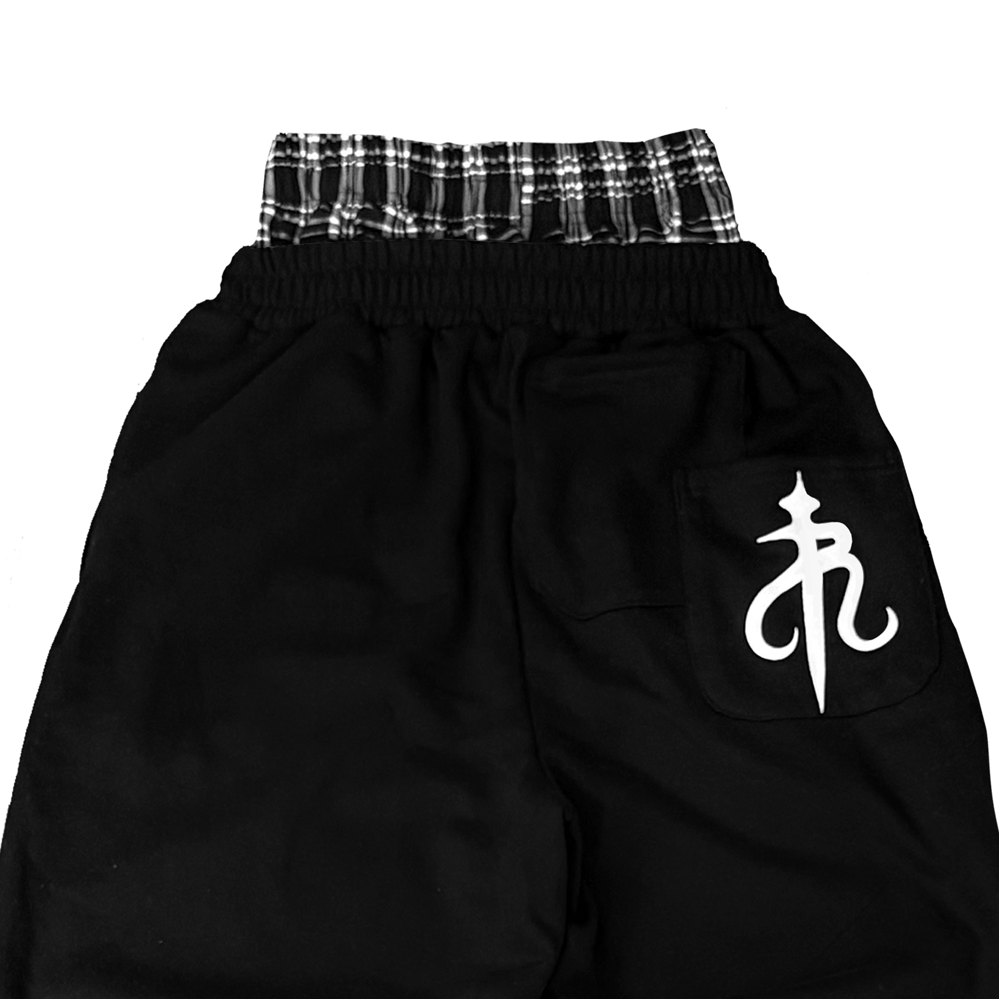 Buzo Doble Pretina "Amerikan" Negro Baggy