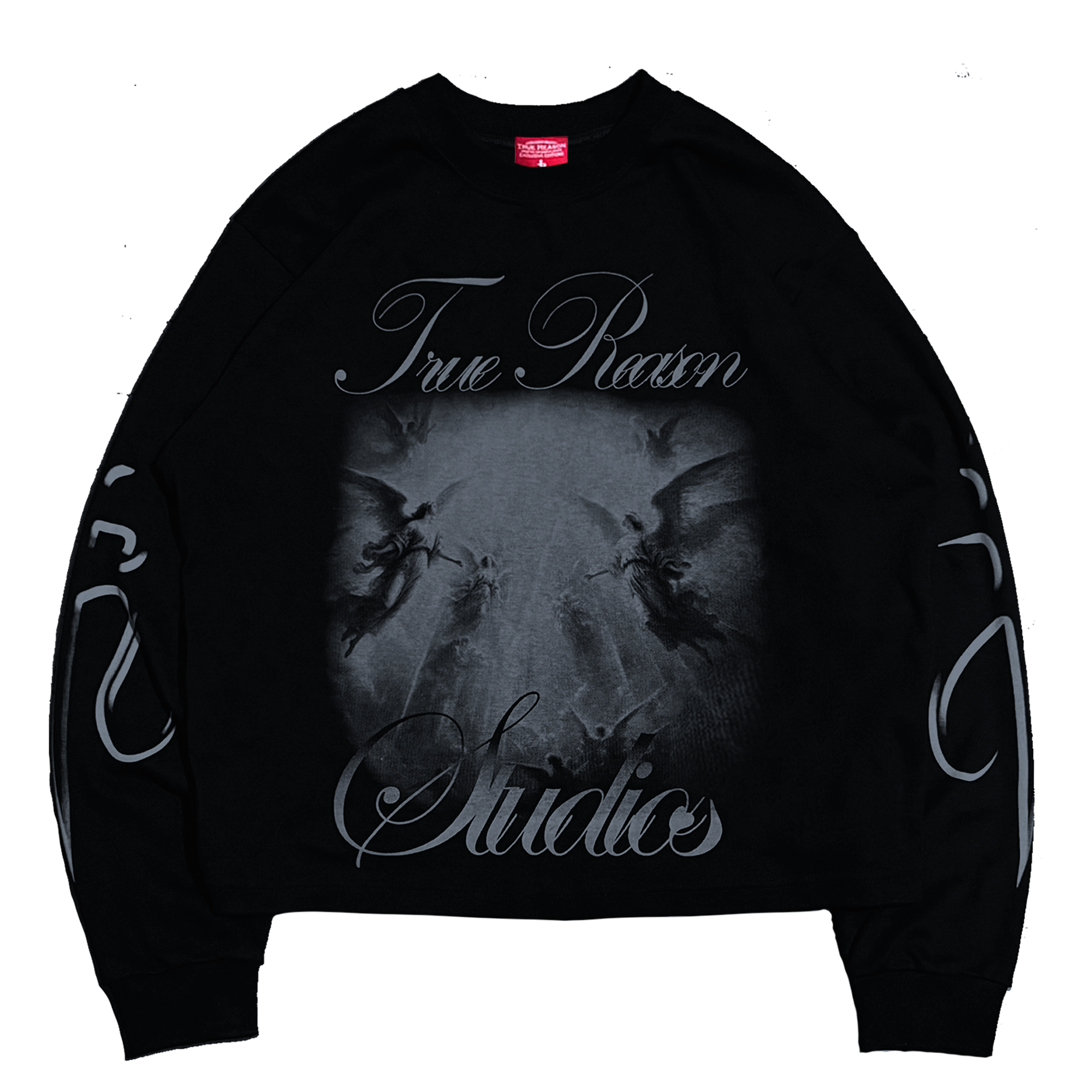 Long Sleeve Negro "Amerikan" Boxy